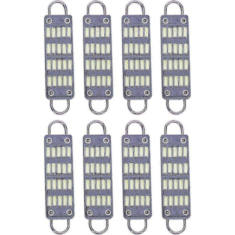 Ampoule LED feston blanche brillante 44 mm, 25-26 LED SMD à boucle rigide, 20 LED SMD pour plafonnier intérieur, 56 (1/4)