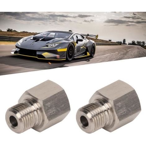 Vvikizy adaptateur de manomètre d'huile Adaptateur d'émetteur de manomètre 1/8 pouces NPT femelle vers M10 X 1.0 mâle, auto niveau (1/4)