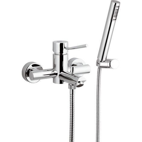 Rubinetto vasca esterno con doccia duplex - serie minimal (1/2)