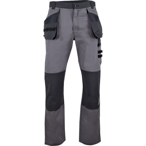 Pantalon de travail stretch poches volantes LMA PEGASE Gris Acier 40 (1/3)