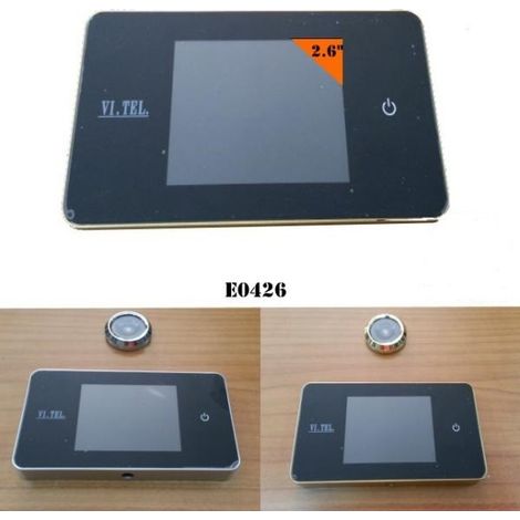 Spioncino digitale vi.tel e0426 elettronico colore oro per porta - Salone