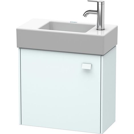 Meuble sous-vasque BRIOSO 442x484x239mm ouverture gauche Bleu clair mat