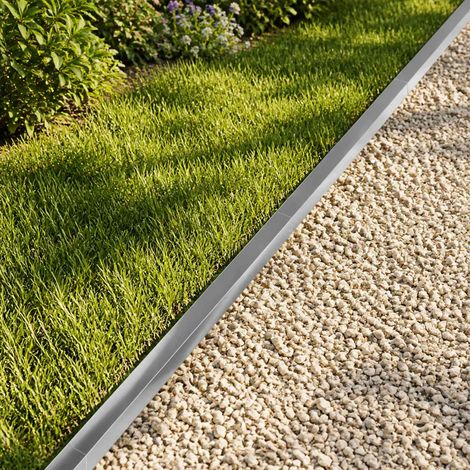 vidaXL Profilé de recouvrement de jardin 10 pc 100 x 6 x 5 cm (1/5)