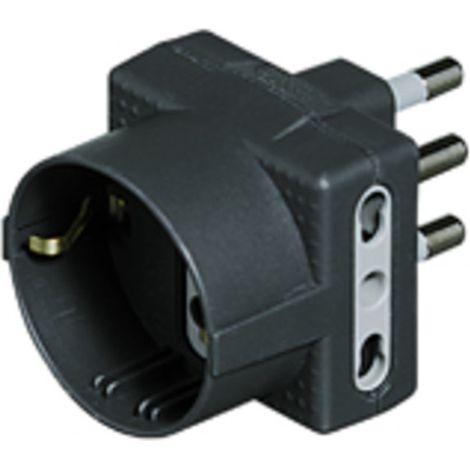 bticino S3611G Netzstecker-Adapter Typ L (IT) Typ L (IT) Typ F Anthrazit