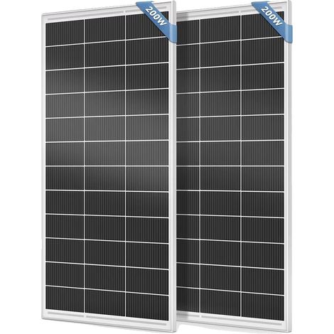 Panneau Solaire, Silicium Monocristallin, Haute Efficacité, 400W (200W X 2) (1/2)