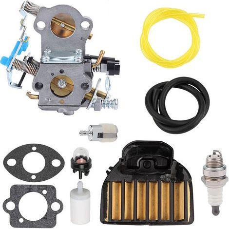 Carburateur compatible avec tronçonneuses Husqvarna 455 et 460, remplace les références WTA-29 et C1M-EL35, pour CS2255 et 455E.