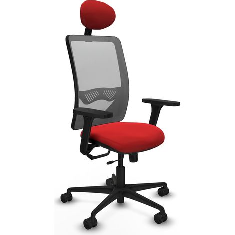 Chaise bureau piqueras y crespo Zulema noir accoudoirs 3D (1/2)