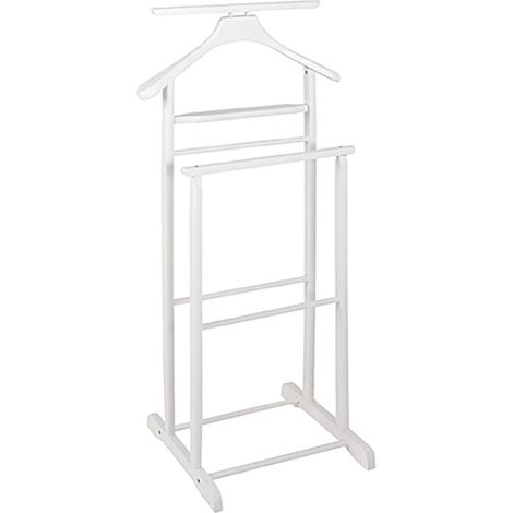 Möbel valet blanc, bois massif - Dim.: L 47 cm x H 102 cm x P 36 cm,Style: Traditional