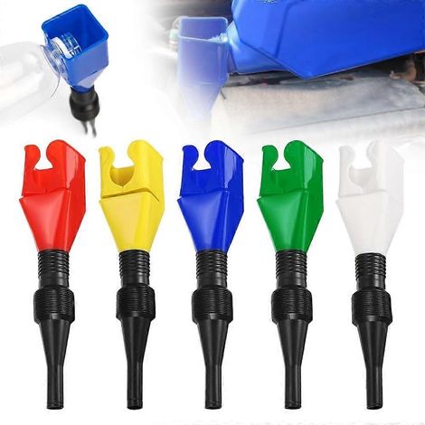 Entonnoir de vidange flexible universel large ouverture pliable et facile à transporter pour huile moteur et moto lot de 5 (1/5)