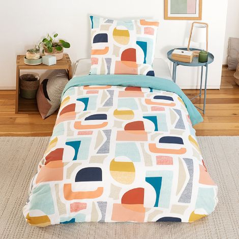 Parure de lit COLORS en polycoton 140x200 cm (1/5)