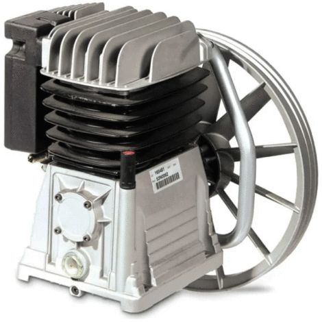 Abac – Compresseur d'air 5.5 CV 12 bar – Débit 42 m³/h – Cylindre en fonte avec filtre – Pour chantiers humides et espaces confinés