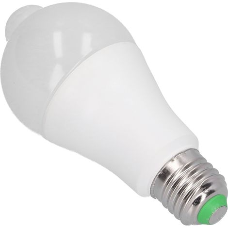 E27 18W LED-Lampe mit Infrarot-PIR-Bewegungsmelder, reinweiß 85-265V, intelligente Beleuchtung für Flur, Schlafzimmer, Treppenhaus. (1/5)