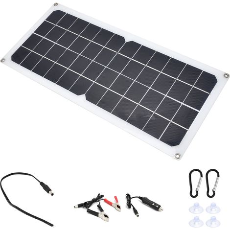 Panneau Solaire Photovoltaïque 10W avec Double Port USB pour Camping-Car Bateau Avion Satellite Station Spatiale (1/5)