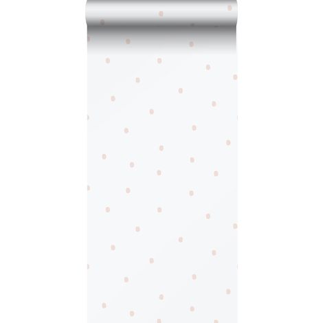 papier peint à motif de petits points rose clair et blanc - Sanders & Sanders (1/4)