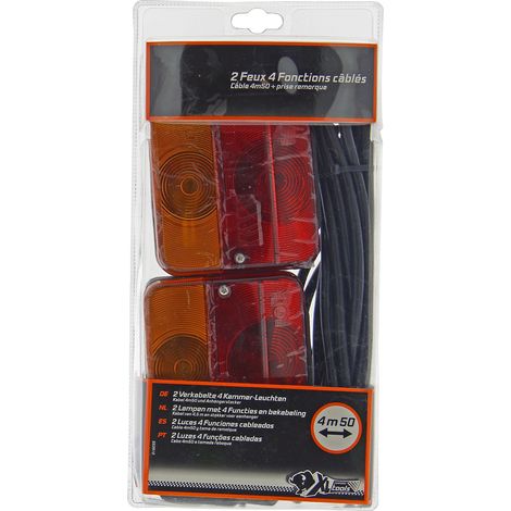 Kit Feux Remorque Xlpt Kit Feux Arrière Câblés 4 Fonctions Avec Prise - Xl Perform Tools (1/2)