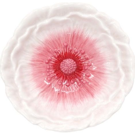 Assiette à Dessert en Dolomite Rose pour Gâteaux et Pâtisseries 20,5 x 20,5 x 2,5 cm - PANGIVO (1/3)