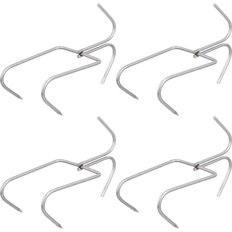 Lot de 4 crochets de suspension en acier inoxydable crochets