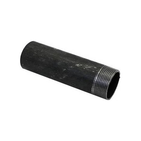 Tronchetto nero filettato in acciaio. Filettatura conica ISO 7/1 - acciaio st 37,2.(DianFlex) Misura: Lungh. 150 - 1"1/2