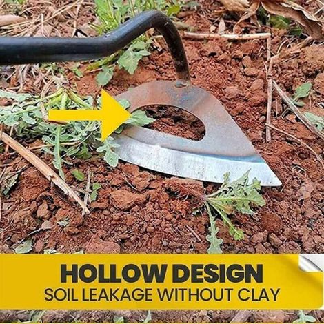 Houe Creuse - Acier Forgé - 32 Cm - Pour Désherbage Ameublissement Sol Plantation Légumes - 1 Pièce (1/5)