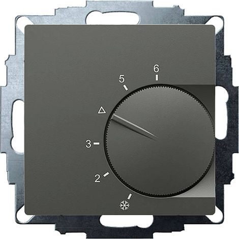 Termostato Eberle UTE 1002 incassato antracite 55 mm (1/2)