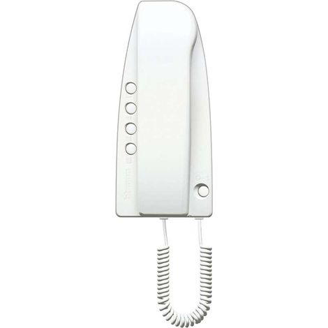 Legrand – Poste intérieur audio Sprint blanc – Avec secret de conversation – Montage en saillie – Ouvre-porte automatique – Réglage du volume sonore (1/6)
