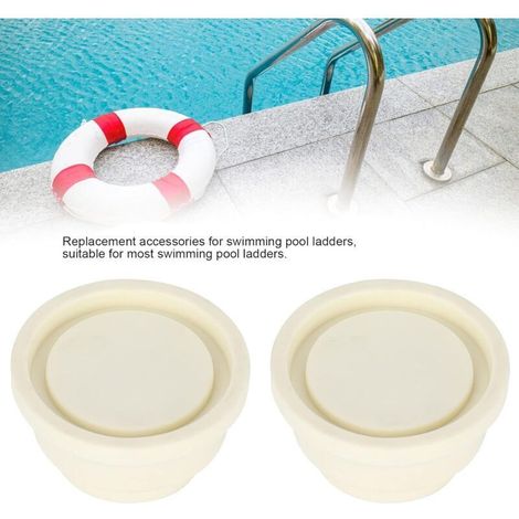 Pare-Chocs d'échelle, Pare-Chocs en Caoutchouc d'échelle d'escalator de Piscine Simple de Prise en Caoutchouc d'échelle pour la Piscine d'hôtel (Blanche) (1/3)
