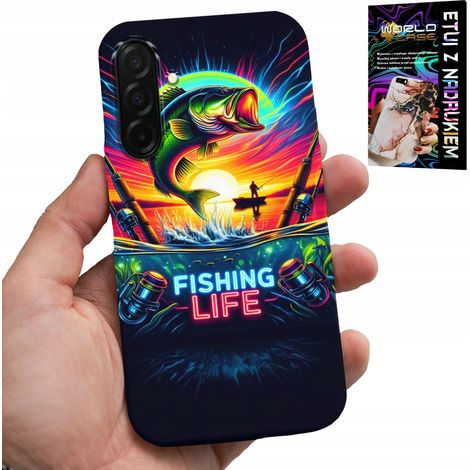 Custodia per Samsung Galaxy A36 5G - motivi di pesca, canna da pesca, retro (1/5)