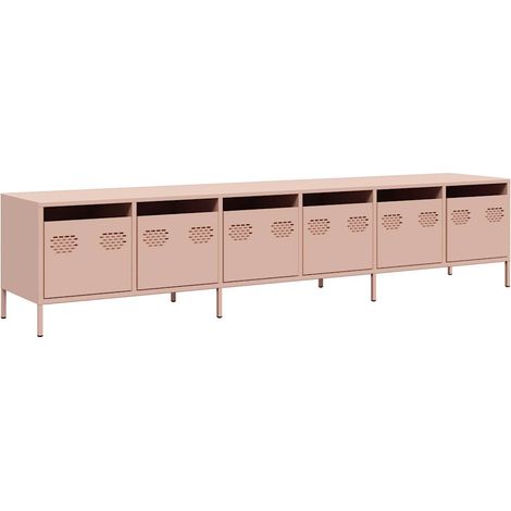 Maison Exclusive - TV-Schrank Rosa 202x39x43,5 cm Kaltgewalzter S
