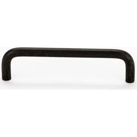Poignée de meuble design, distance entre les trous 96 mm, pour cuisine, salle de bain, étagère, alliage d'aluminium, noir, 2 pièces (1/4)