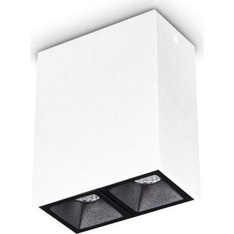 Ideal Lux Plafoniera moderna Lika 1 luce LED integrato bianco metallo vetro
