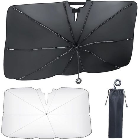 GDHZS-Pare Soleil Voiture Pare Brise Avant Pliable Parapluie Anti UV Et Anti Chaleur Protection Solaire Universelle (1/5)