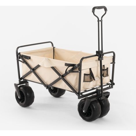 Carrello portatutto portapacchi 100kg giardino mare spiaggia Marty