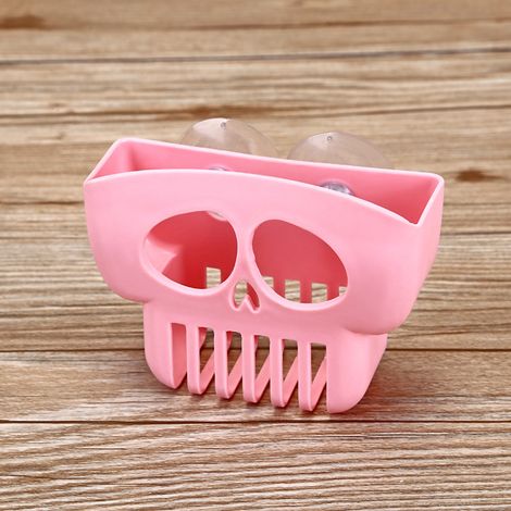 Paquet de 2 en plastique évier de cuisine Caddy porte-éponge porte-brosse vaisselle porte-serviette évier de cuisine organisateur vaisselle éponge Caddy(rose) (1/5)