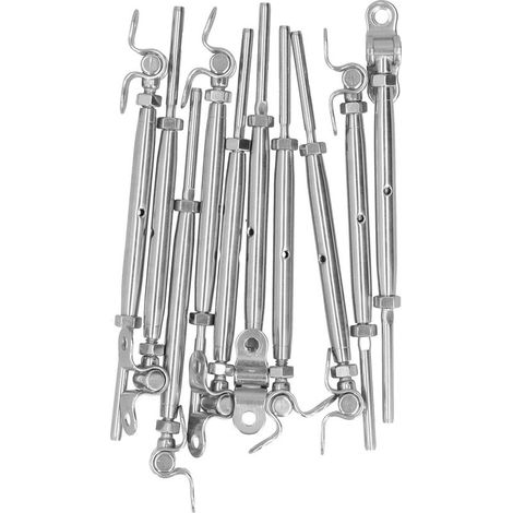 Edelstahl-Kabelgeländer-Set, verstellbares Winkel-Kabelgeländer-Hardware-Set für 3/16"-Treppengeländer (1/5)