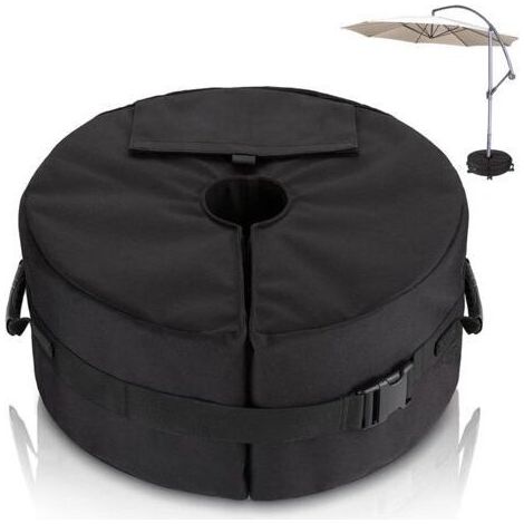 Sac de Poids de Base pour Parasol - Diamètre Réglable Ouverture latérale Poids de La Base du Parasol - Support de Poids de Parasols de Jardin Extérieur pour Patio - Sacs de Sable Jusqu'à 40 kg (1/5)