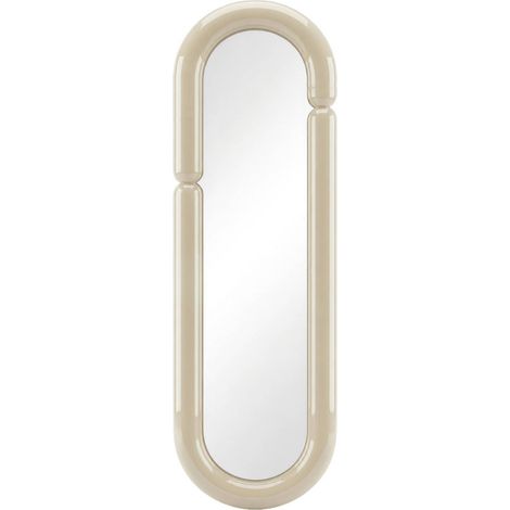 sweeek - Ovaler Spiegel mit glänzender Umrandung 160cm (1/3)