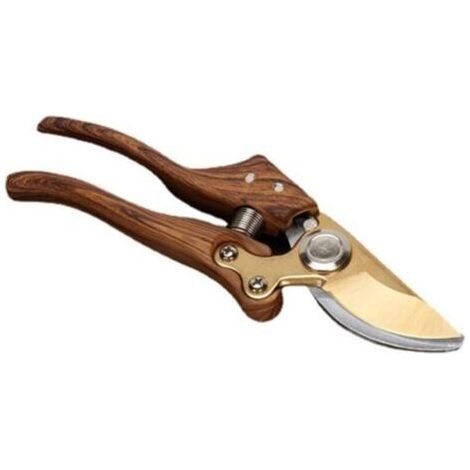 Sécateur à main en acier japonais SK4  Lame trempée pour branches jusqu'à 30mm  Poignée ergonomique en aluminium  Coupe précise et propre (1/4)