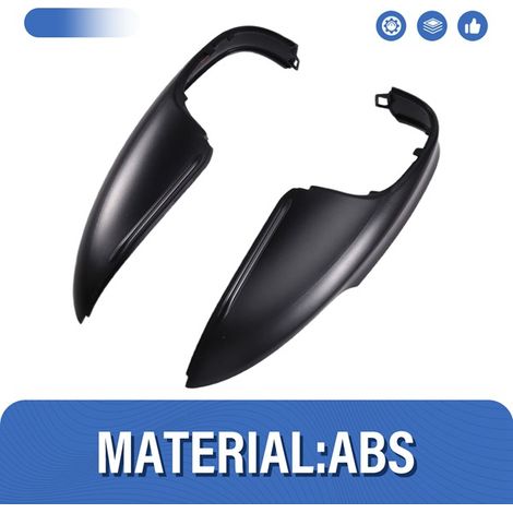 1 pair of rearview mirror bottom covers for 17-19 Mazda 3 Axela M3 (1/4)