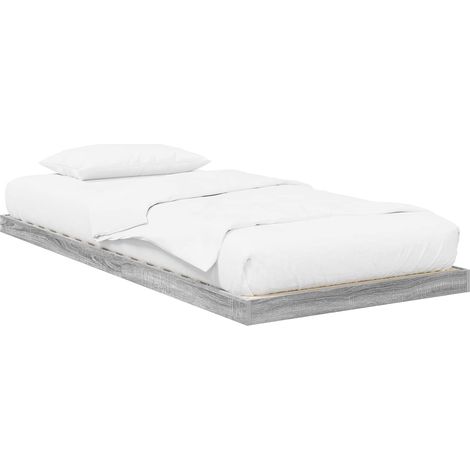 Maison Exclusive - Struttura letto a terra Grigio Sonoma 80 x 200 cm