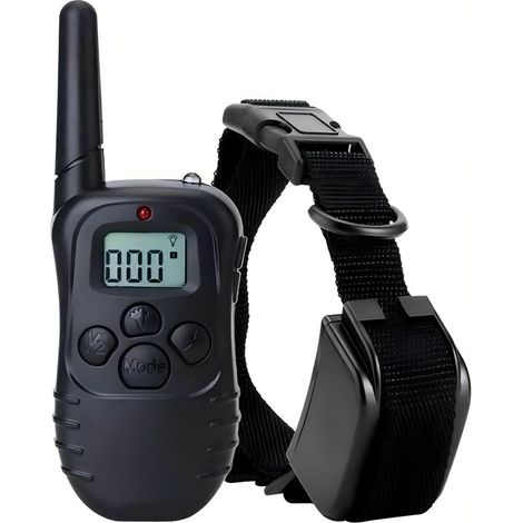 collier de dressage pour chien - Portée 300m - Ecran LCD - Etanche Rechargeable (Un Collier)