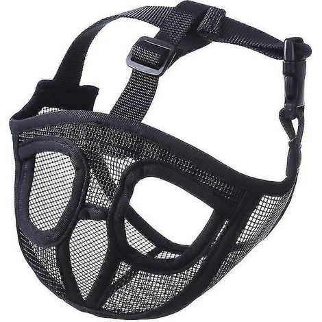 Muselière courte pour chien  muselière pour bouledogue afin d'empêcher les chiens de mordre, d'aboyer et de mâcher. (1/5)