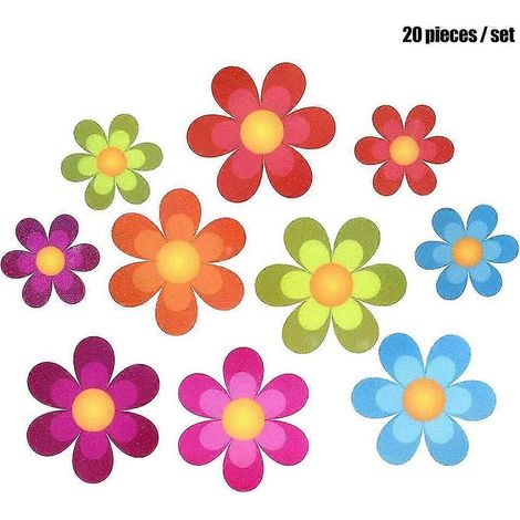 Autocollants antidérapants pour baignoire HJyang, motif floral adhésif pour salle de bain, escaliers et douche GBD