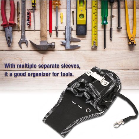 Sacoche outillage électricien multi-poches ceinture porte-outils pour tournevis pinces (1/5)
