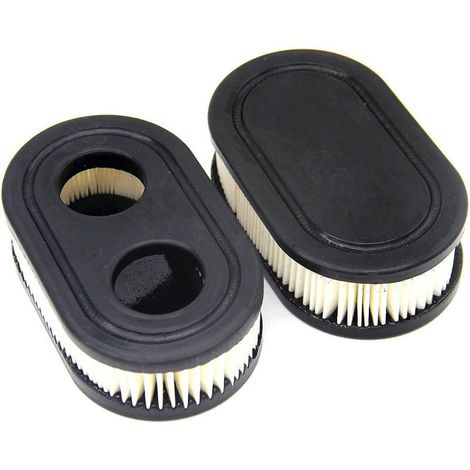 Lot de 2 filtres à air pour Briggs & Stratton - remplace 798452 - compatible modèles 09P702, 9/10 Hov, 140 cc, séries 500, 500E et EX Promenades (1/4)