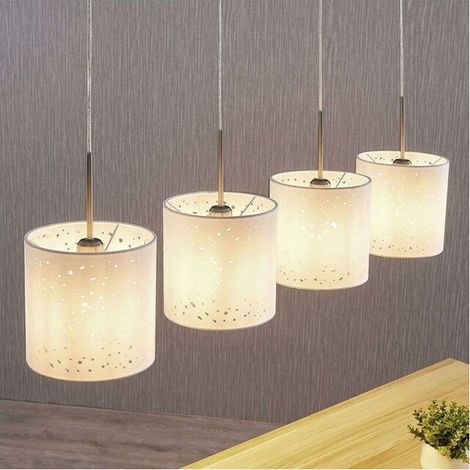 [NEUWERTIG] B-Ware Lampenwelt Pendelleuchte Umma Lochdesign 4-fl. weiß Hängeleuchte Deckenlampe Lam (1/2)