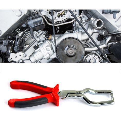 Pince à tuyau Fuel Line, poignée PVC antidérapante, acier allié pour réparation moteur et automobile (1/5)
