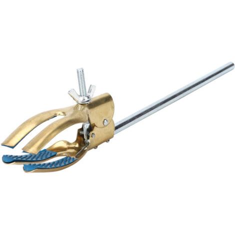 Pince Universelle en Cuivre pour Laboratoire - Support pour Condenseur, Fiole et Tube à Essai (1/5)