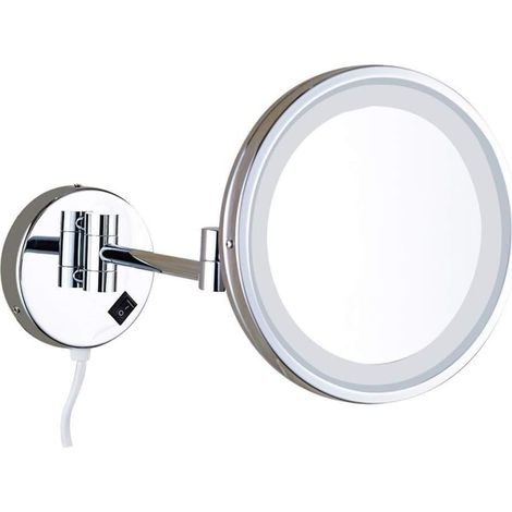 Vanity Mirror Single Sided 10 Inch Led Makeup Mirror 3 Times