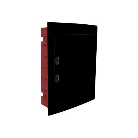 ETTROIT Centralino elettrico da incasso 24 moduli IP40 con portello cieco nero - DB112924B