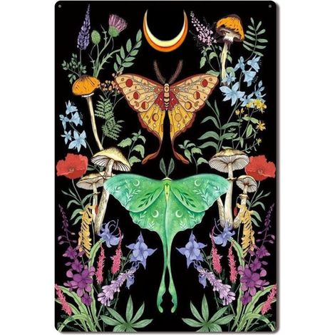 Plaque Métallique Décorative Vintage pour Jardin de Thym Citron, Fragrance Citronnée et Vitalité 30x20 cm. (1/5)